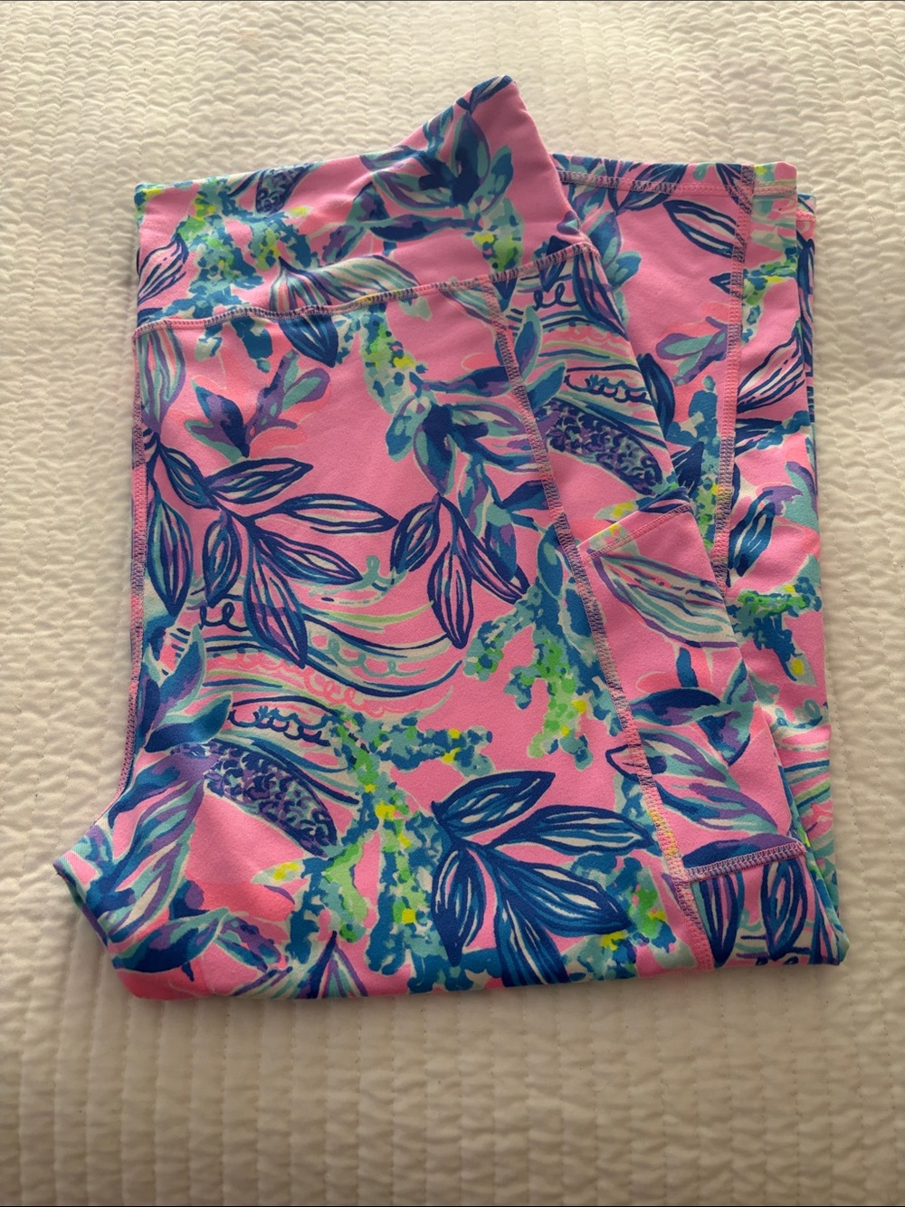 Lilly Pulitzer Pink Floral Print Leggings